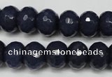 CCN2116 15.5 inches 10*14mm faceted rondelle candy jade beads