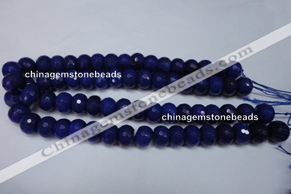 CCN2123 15.5 inches 12*16mm faceted rondelle candy jade beads