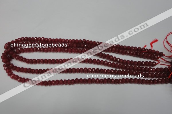 CCN2125 15.5 inches 4*6mm faceted rondelle candy jade beads