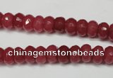 CCN2126 15.5 inches 5*8mm faceted rondelle candy jade beads