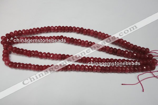 CCN2126 15.5 inches 5*8mm faceted rondelle candy jade beads