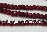 CCN2132 15.5 inches 4*6mm faceted rondelle candy jade beads