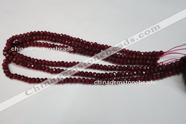 CCN2132 15.5 inches 4*6mm faceted rondelle candy jade beads