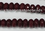 CCN2134 15.5 inches 6*10mm faceted rondelle candy jade beads