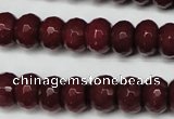 CCN2135 15.5 inches 8*12mm faceted rondelle candy jade beads