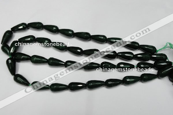 CCN2146 15.5 inches 10*20mm faceted teardrop candy jade beads