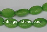 CCN216 15.5 inches 10*14mm faceted oval candy jade beads