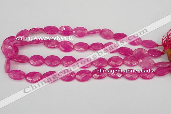 CCN2202 15.5 inches 13*18mm faceted oval candy jade beads