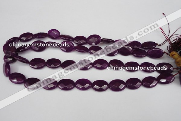 CCN2206 15.5 inches 13*18mm faceted oval candy jade beads