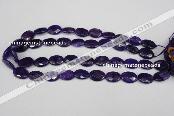 CCN2214 15.5 inches 13*18mm faceted oval candy jade beads
