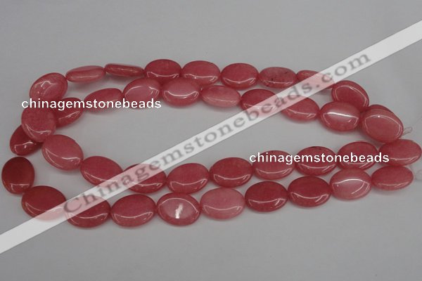 CCN2224 15.5 inches 15*20mm oval candy jade beads wholesale