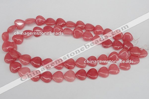 CCN2240 15.5 inches 15*15mm heart candy jade beads wholesale