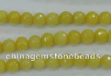 CCN2254 15.5 inches 6mm faceted round candy jade beads wholesale