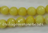 CCN2256 15.5 inches 10mm faceted round candy jade beads wholesale