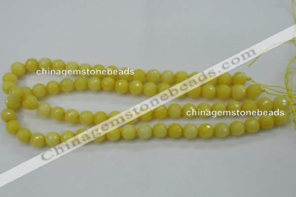 CCN2256 15.5 inches 10mm faceted round candy jade beads wholesale