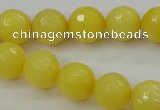 CCN2257 15.5 inches 12mm faceted round candy jade beads wholesale