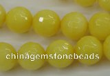 CCN2258 15.5 inches 14mm faceted round candy jade beads wholesale