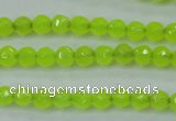 CCN2261 15.5 inches 4mm faceted round candy jade beads wholesale