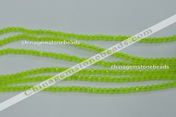 CCN2261 15.5 inches 4mm faceted round candy jade beads wholesale