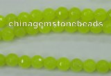 CCN2262 15.5 inches 6mm faceted round candy jade beads wholesale