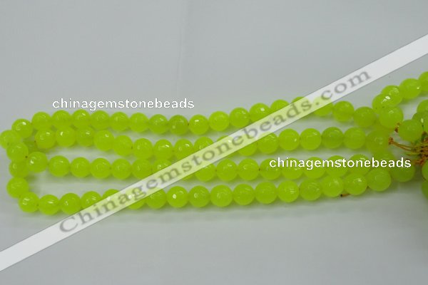 CCN2264 15.5 inches 10mm faceted round candy jade beads wholesale