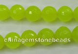 CCN2265 15.5 inches 12mm faceted round candy jade beads wholesale