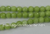 CCN2271 15.5 inches 6mm faceted round candy jade beads wholesale