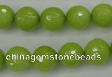 CCN2274 15.5 inches 12mm faceted round candy jade beads wholesale