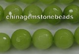 CCN2275 15.5 inches 14mm faceted round candy jade beads wholesale