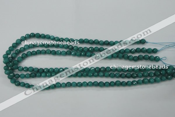 CCN2278 15.5 inches 4mm faceted round candy jade beads wholesale