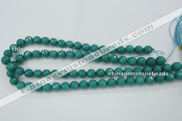 CCN2281 15.5 inches 10mm faceted round candy jade beads wholesale