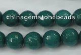 CCN2282 15.5 inches 12mm faceted round candy jade beads wholesale