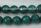 CCN2282 15.5 inches 12mm faceted round candy jade beads wholesale