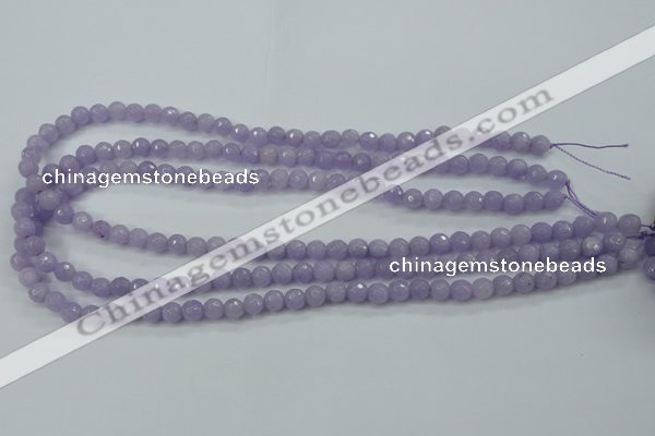 CCN2287 15.5 inches 6mm faceted round candy jade beads wholesale