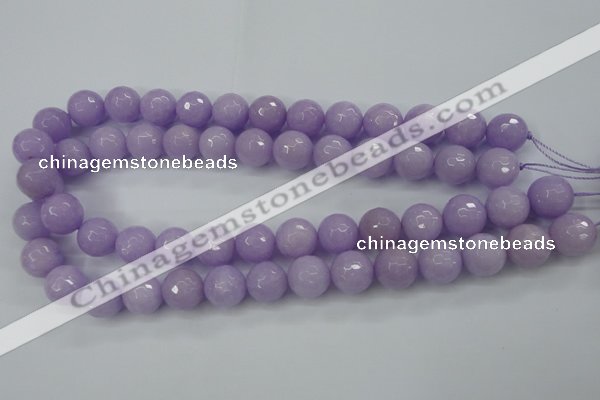 CCN2290 15.5 inches 12mm faceted round candy jade beads wholesale