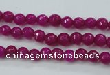 CCN2293 15.5 inches 4mm faceted round candy jade beads wholesale