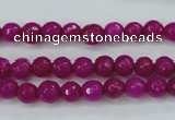 CCN2294 15.5 inches 6mm faceted round candy jade beads wholesale