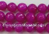 CCN2297 15.5 inches 12mm faceted round candy jade beads wholesale