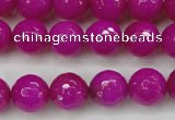 CCN2298 15.5 inches 14mm faceted round candy jade beads wholesale