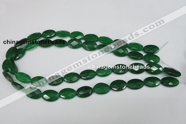 CCN230 15.5 inches 12*18mm faceted oval candy jade beads