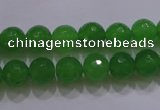 CCN2300 15.5 inches 8mm faceted round candy jade beads wholesale