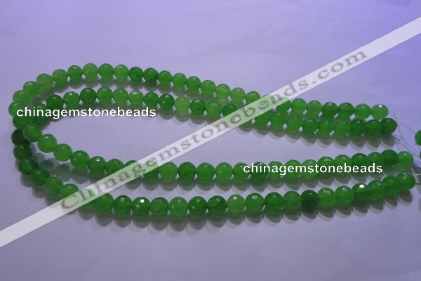 CCN2301 15.5 inches 10mm faceted round candy jade beads wholesale