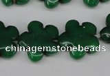 CCN2347 15.5 inches 20mm carved flower candy jade beads wholesale