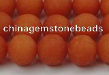 CCN2407 15.5 inches 4mm round matte candy jade beads wholesale