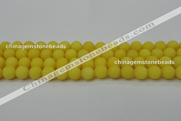 CCN2408 15.5 inches 4mm round matte candy jade beads wholesale