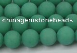 CCN2410 15.5 inches 4mm round matte candy jade beads wholesale