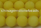 CCN2428 15.5 inches 6mm round matte candy jade beads wholesale