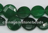 CCN243 15.5 inches 15mm faceted coin candy jade beads wholesale