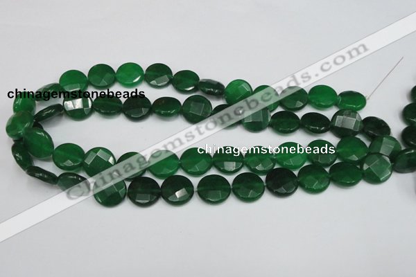 CCN243 15.5 inches 15mm faceted coin candy jade beads wholesale