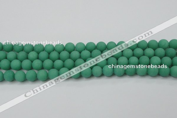 CCN2430 15.5 inches 6mm round matte candy jade beads wholesale